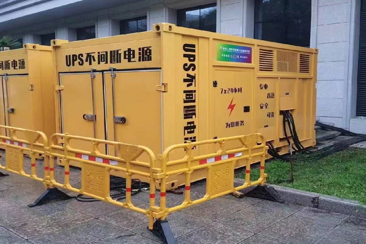 秦皇岛发电机租赁施工现场